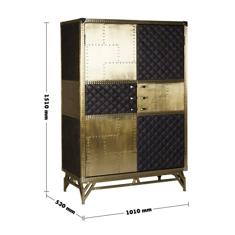 Vintage genuine leather storage cabinet osmond size charts.