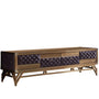 Vintage Genuine Leather TV Console OSMOND