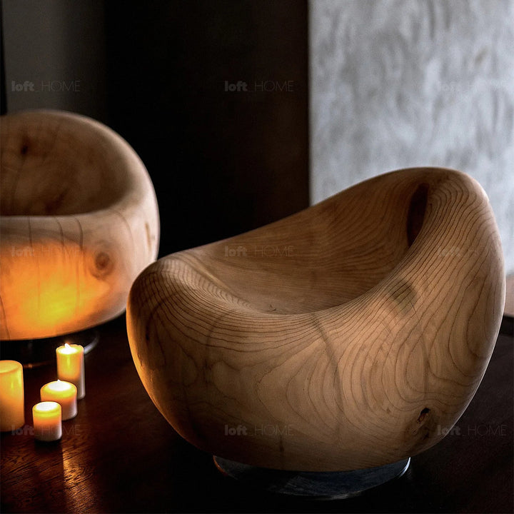 Rustic Wood 1 Seater Sofa MAUI