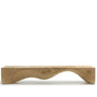 Rustic Wood Bench MOUNTAINS