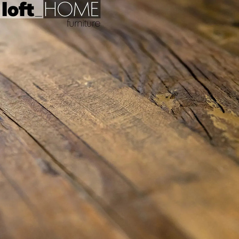 Industrial wood coffee table rustic color swatches.