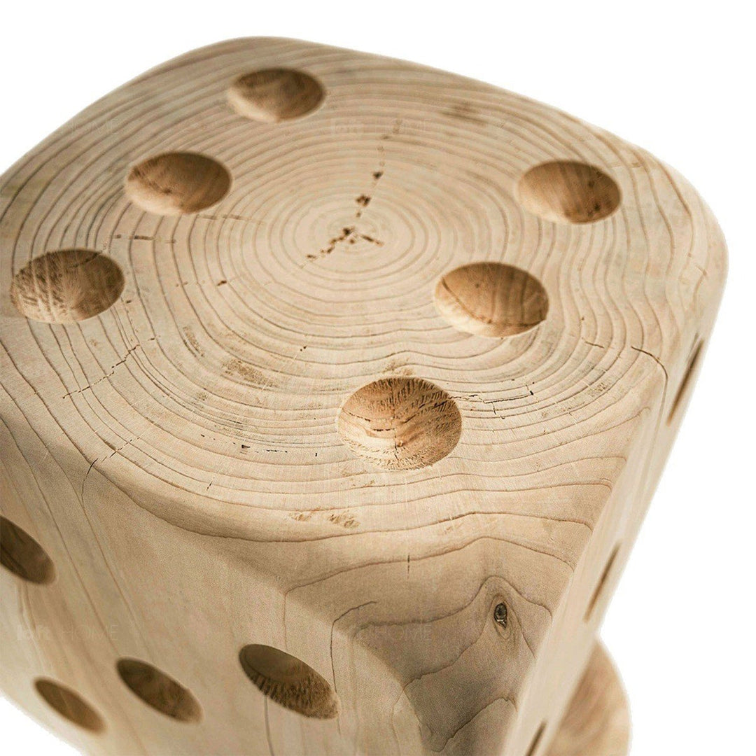 Rustic wood dice decor dadone small & big in still life.