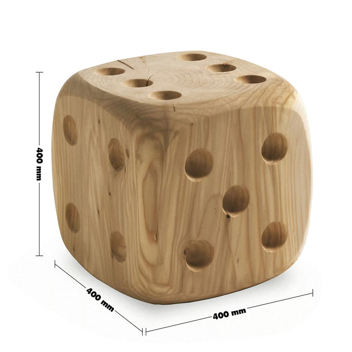 Rustic wood dice decor dadone small & big size charts.