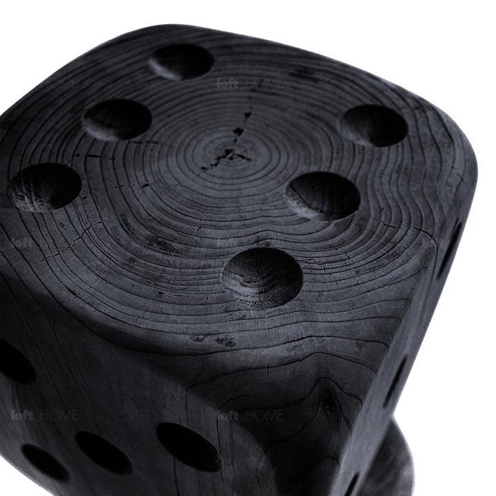 Rustic wood dice decor dadone small & big layered structure.