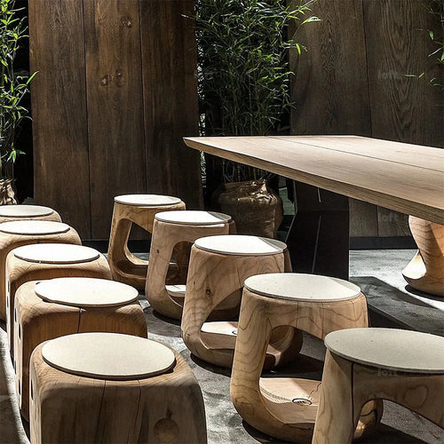 Rustic Wood Side Table GEPPO Good to Know Preview-1