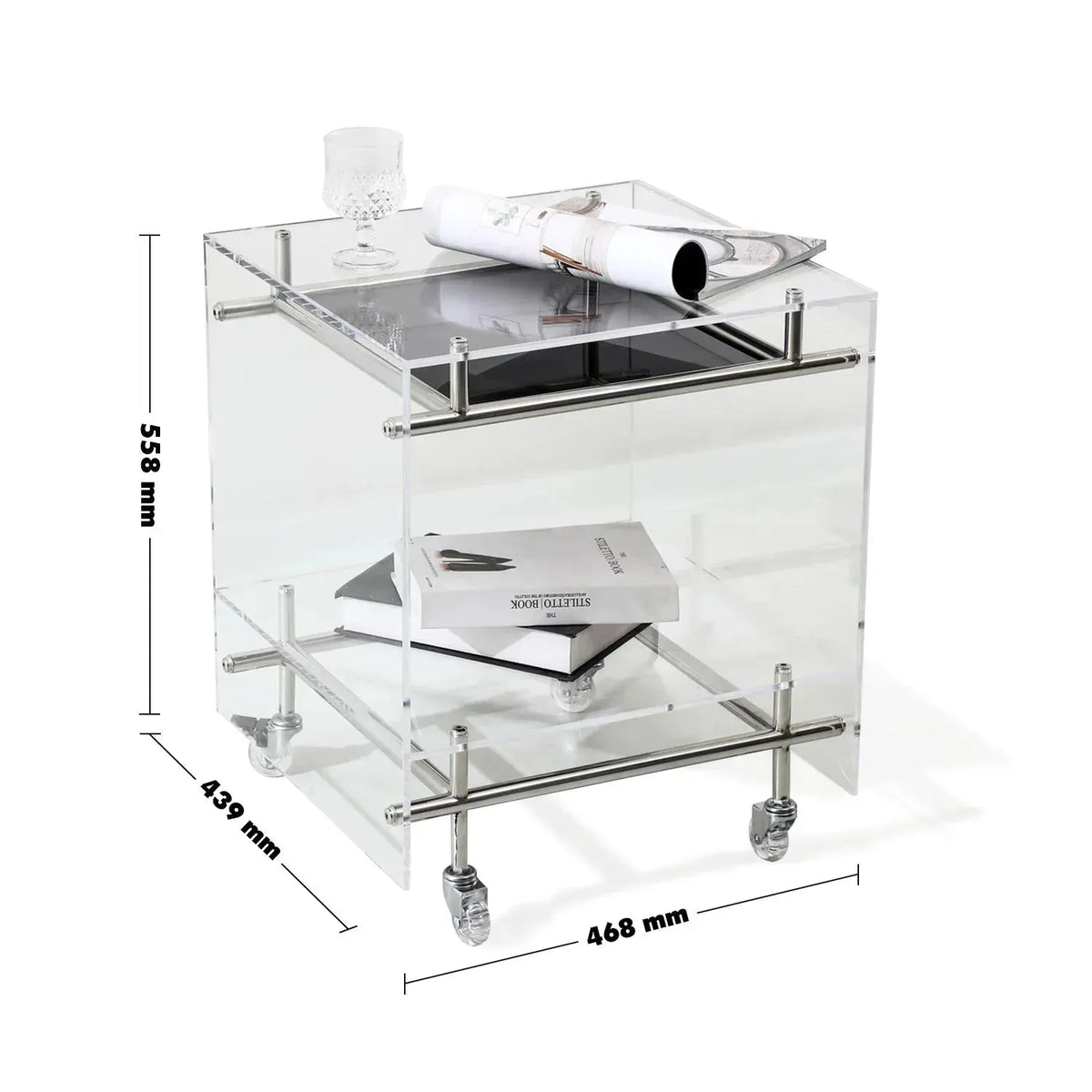 Bauhaus acrylic side table josy size charts.