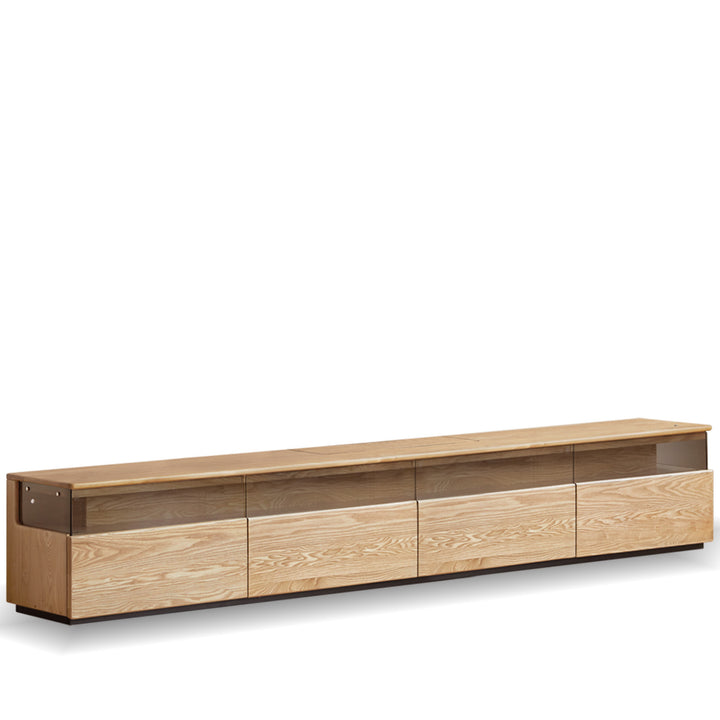 Scandinavian ash wood tv console curate conceptual design.