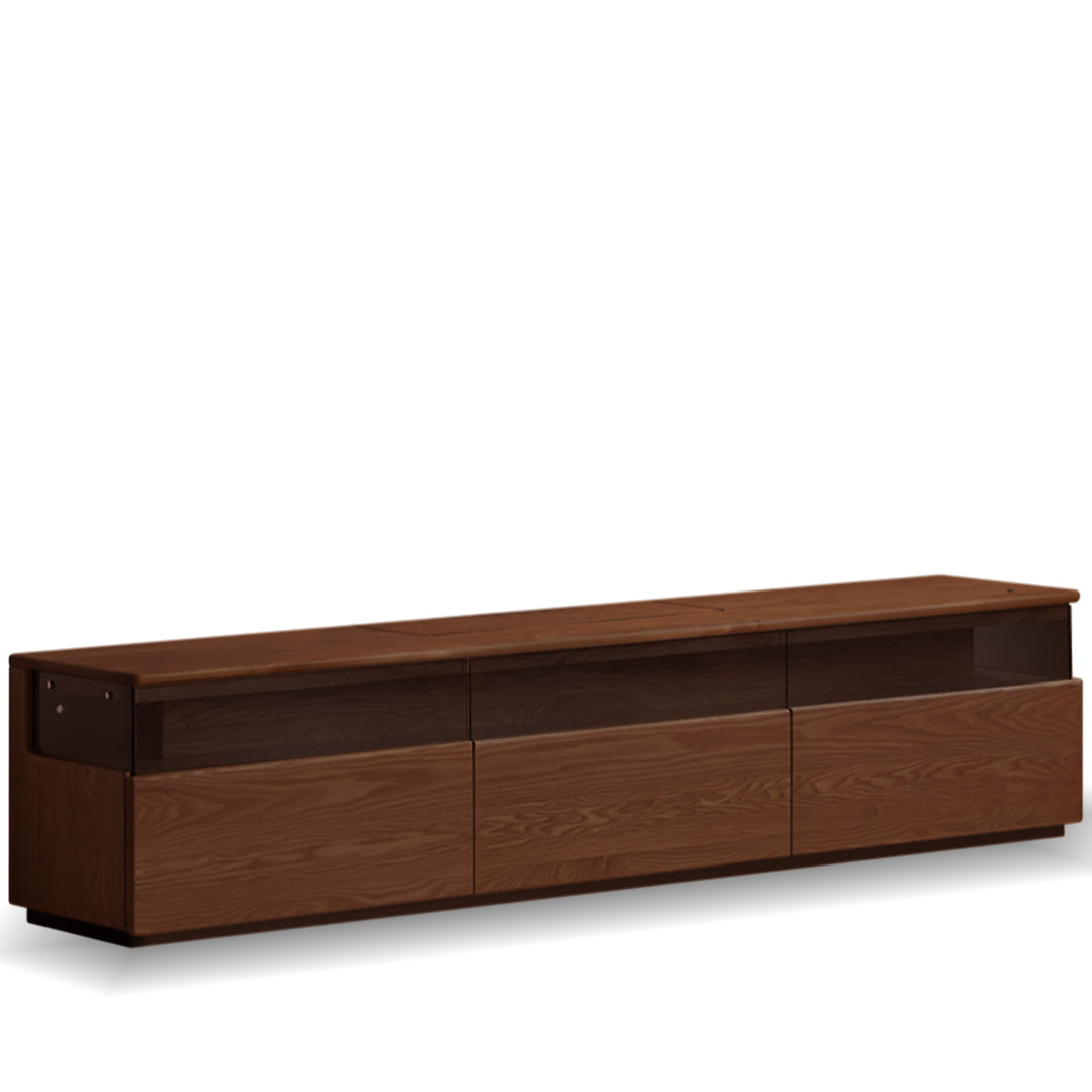 Scandinavian ash wood tv console curate situational feels.