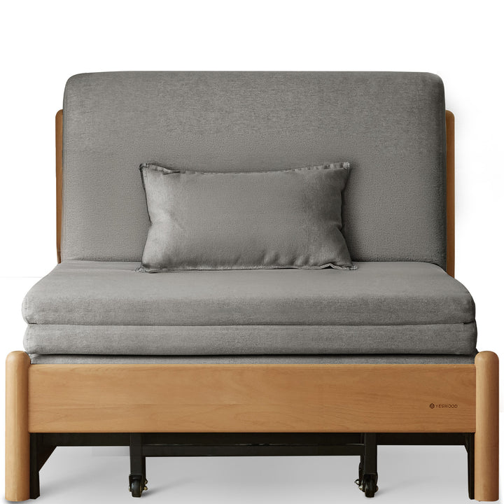 Scandinavian beech wood cotton fabric recliner 2 seater sofa bed flex environmental situation.