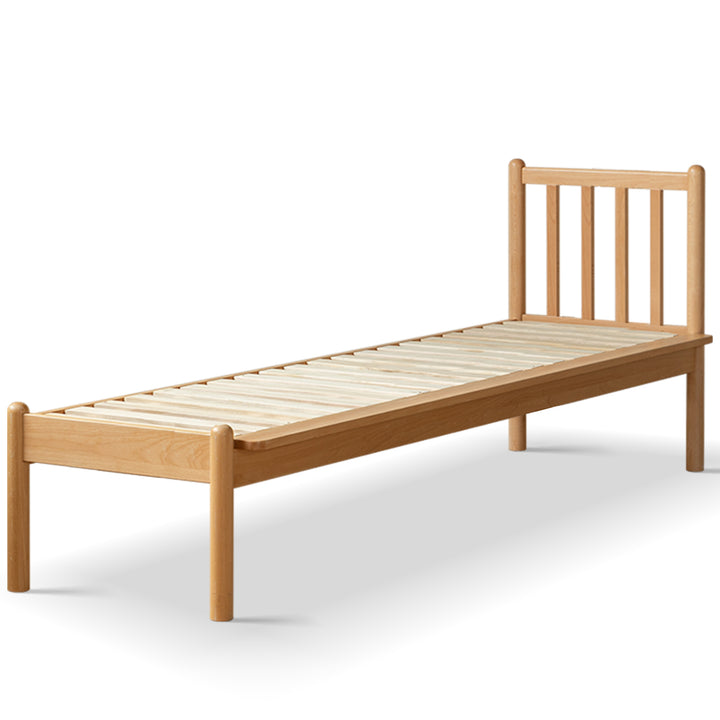Scandinavian beech wood height adjustable kids sidecar bed with mattress anchor environmental situation.