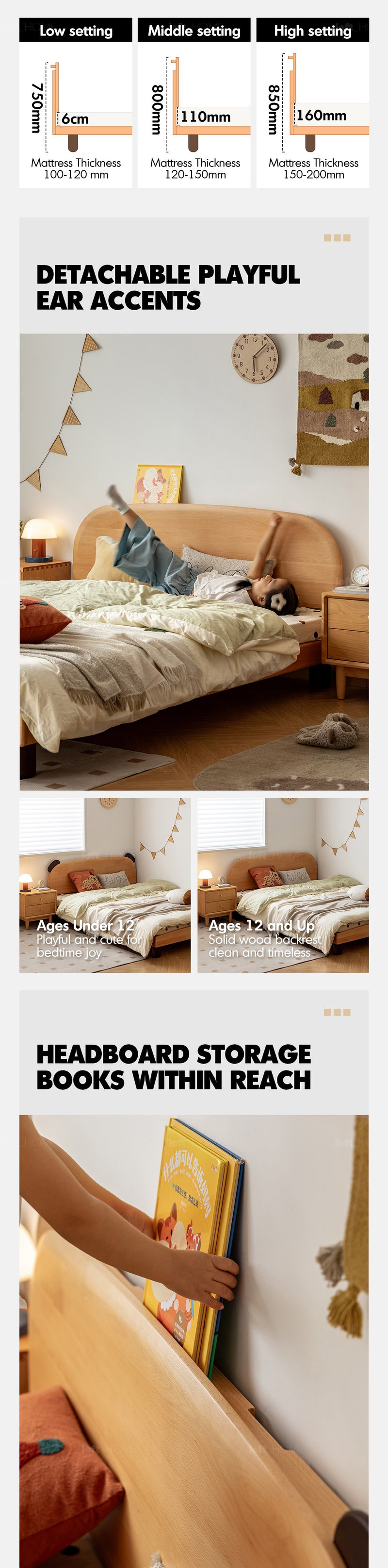 Scandinavian Beech Wood Kids Bed TEDDY Good to Know - 4