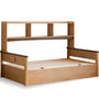 Scandinavian Beech Wood Kids Storage Bed VELTO