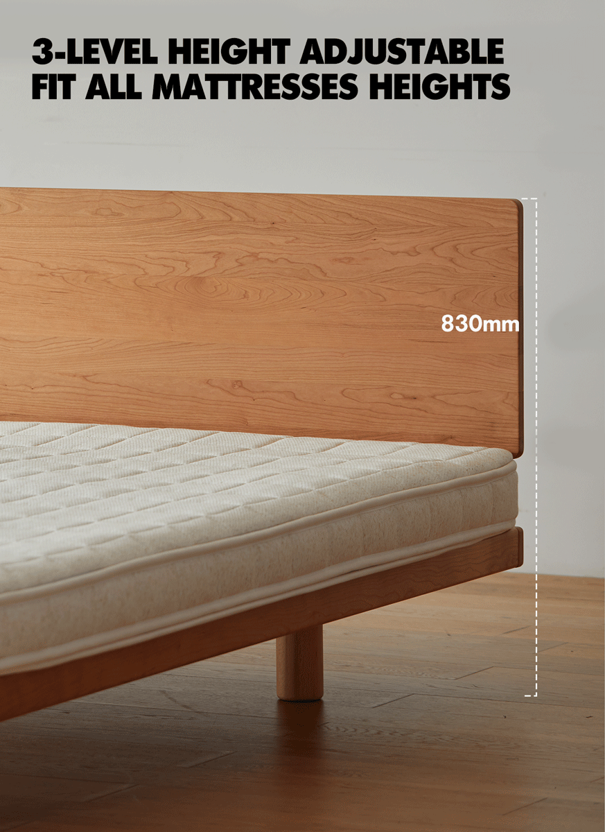 Scandinavian Cherry Wood Bed SMALL Good to Know - 9