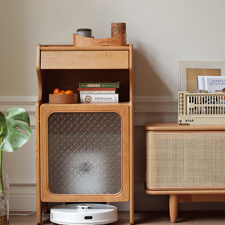 Scandinavian cherry wood robot vacuum cabinet cado size charts.