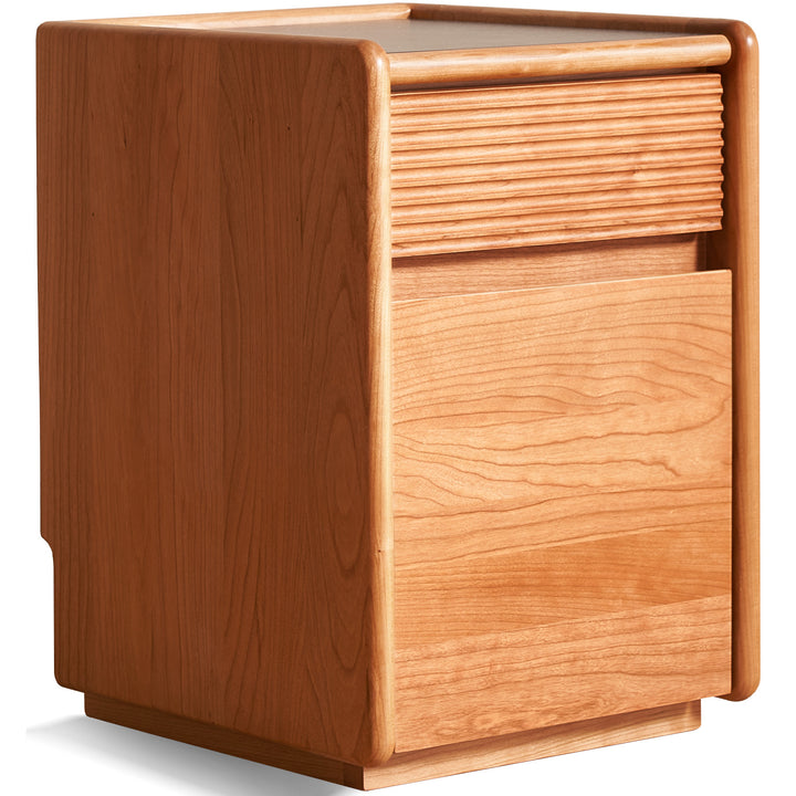 Scandinavian cherry wood side table auria environmental situation.