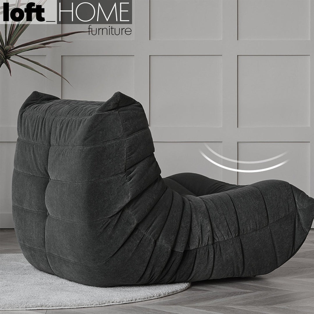 Scandinavian fabric modular 1 seater sofa cater detail 21.