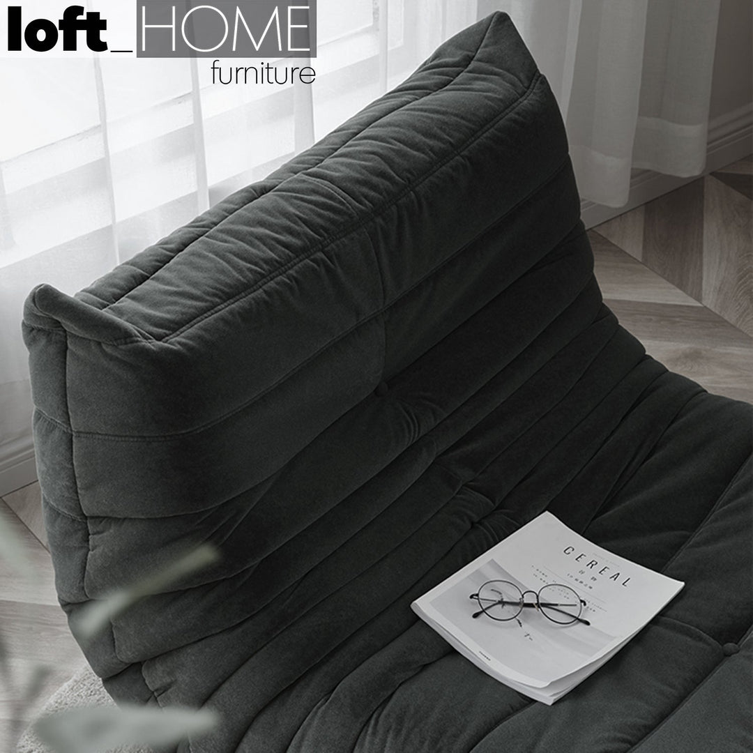 Scandinavian fabric modular 1 seater sofa cater detail 26.