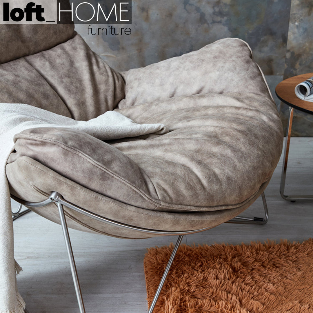 Scandinavian fabric 1 seater sofa neptune with context.