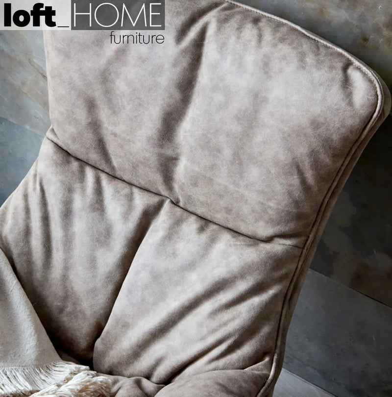 Bauhaus fabric 1 seater sofa neptune in close up details.