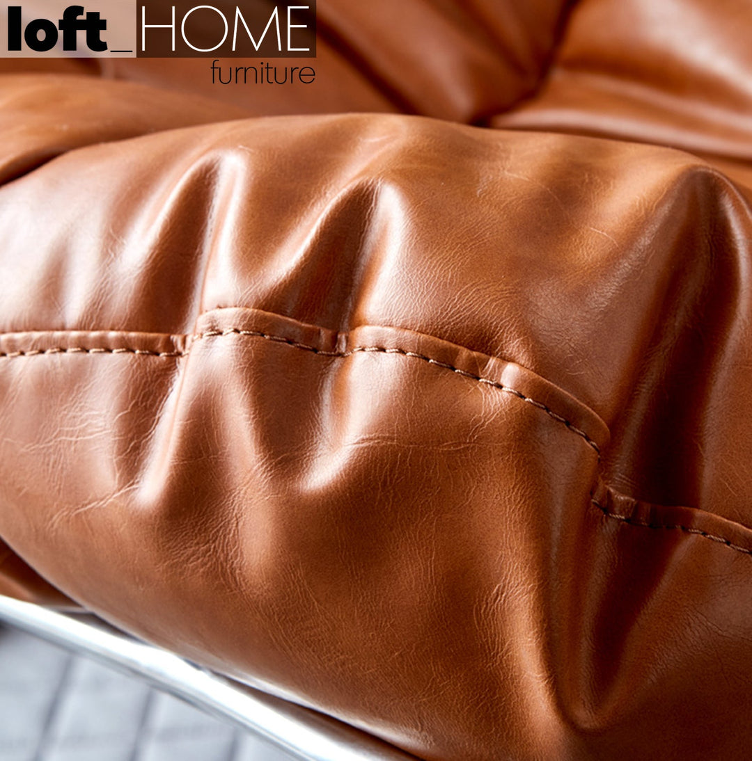 Scandinavian fabric 1 seater sofa with ottoman venus situational feels.