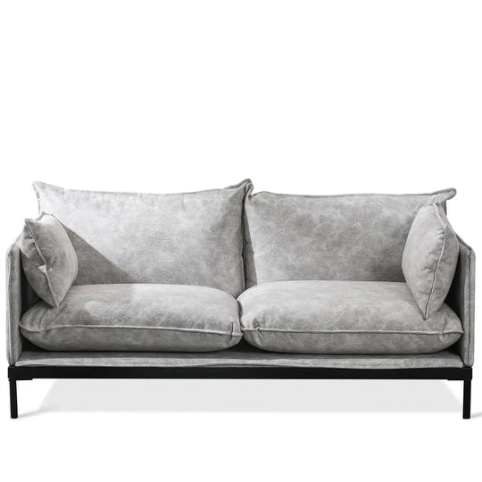 Modern fabric 2 seater sofa liam in white background.