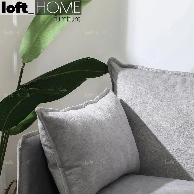 Modern fabric 2 seater sofa liam material variants.