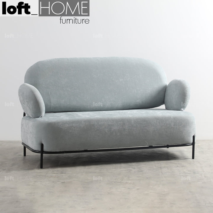Scandinavian fabric 2 seater sofa lucia conceptual design.