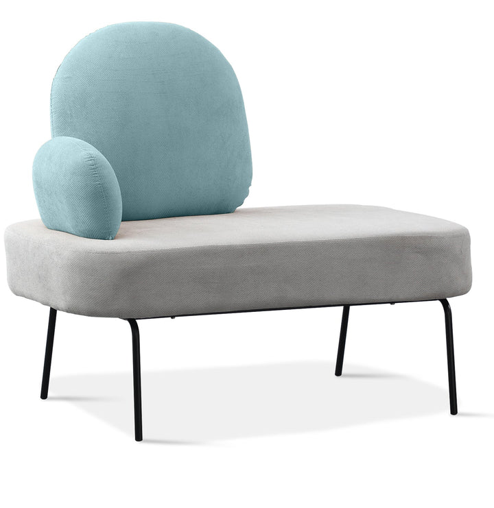 Scandinavian fabric 2 seater sofa sara conceptual design.