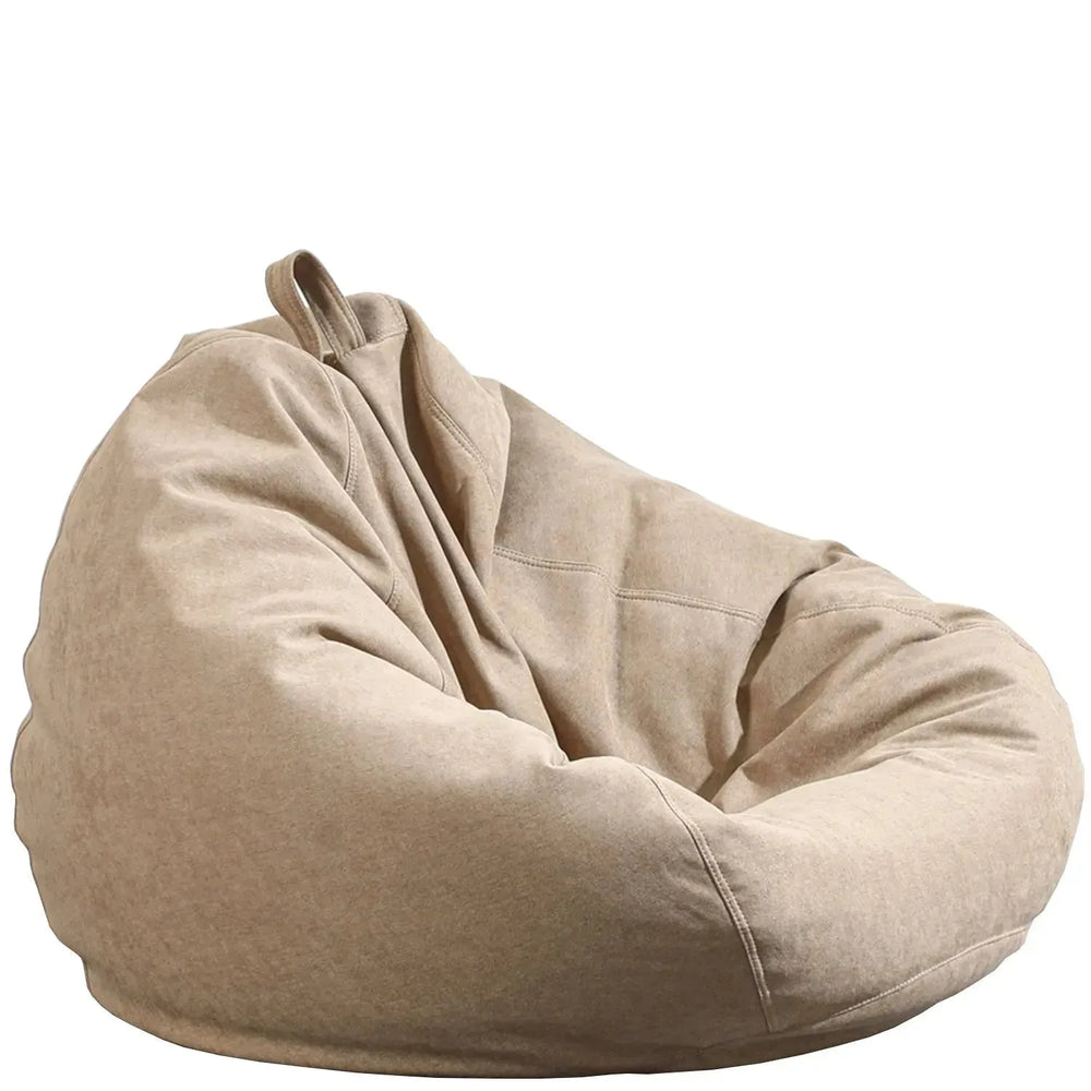 Modern fabric bean bag sofa lelinta in white background.