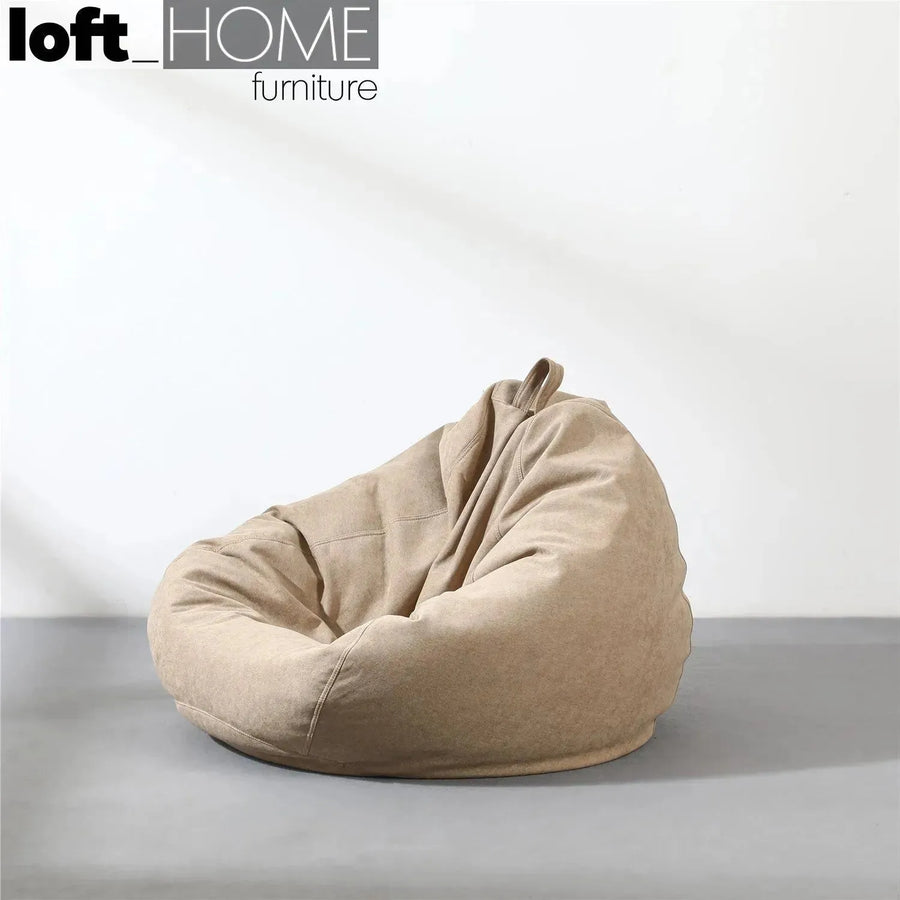 Modern fabric bean bag sofa lelinta primary product view.