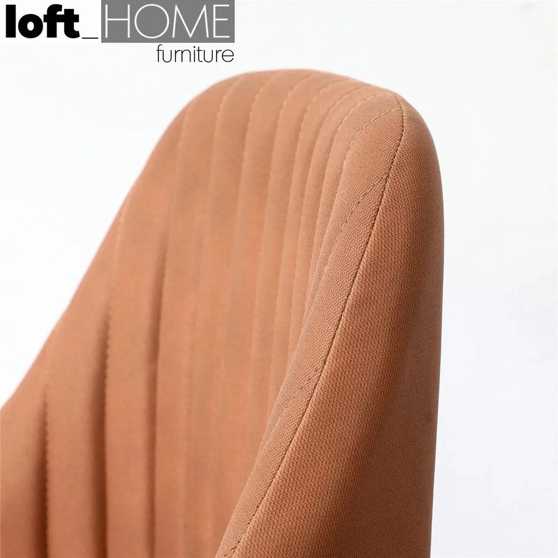 Modern fabric dining chair konna material variants.