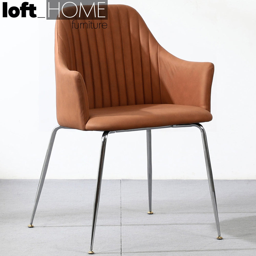 Scandinavian fabric dining chair konna primary product view.