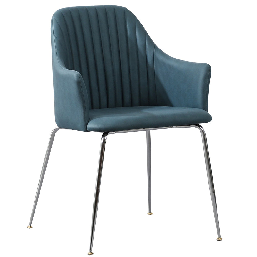 Scandinavian fabric dining chair konna in details.