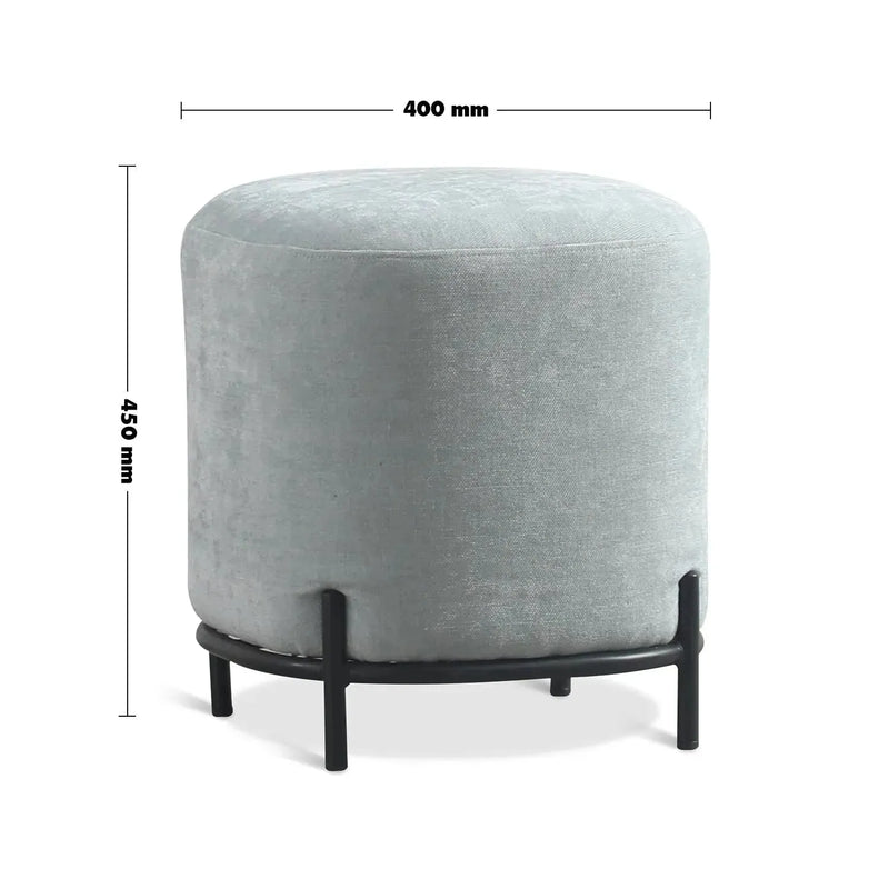 Modern fabric ottoman lucia s size charts.
