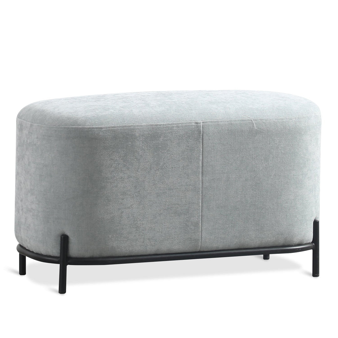 Scandinavian fabric ottoman lucia layered structure.