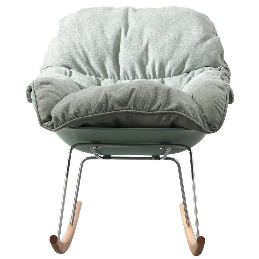 Scandinavian fabric rocking 1 seater sofa kai layered structure.