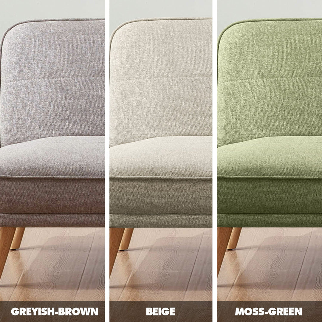 Scandinavian fabric sofa bed flexi color swatches.