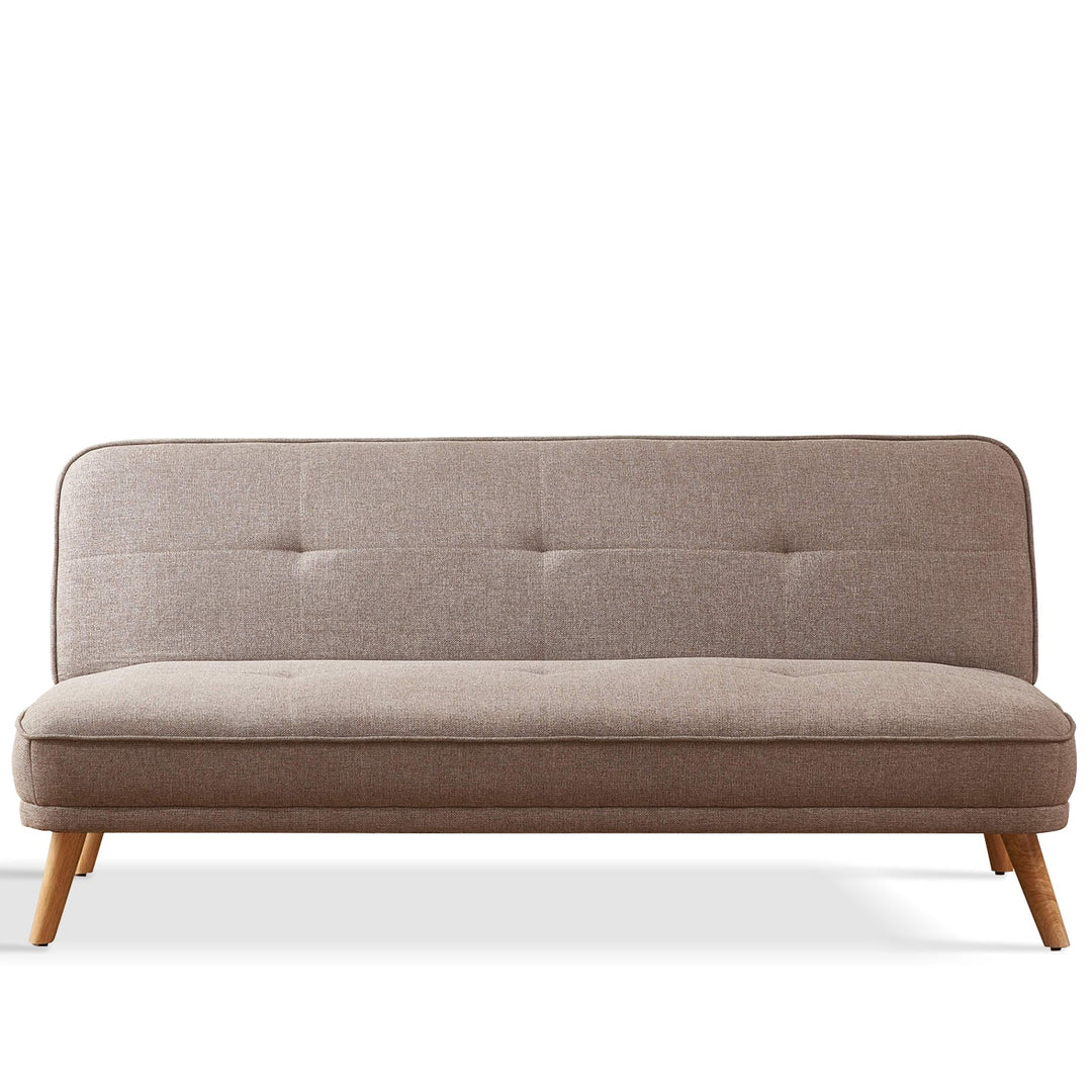 Scandinavian fabric sofa bed flexi in white background.