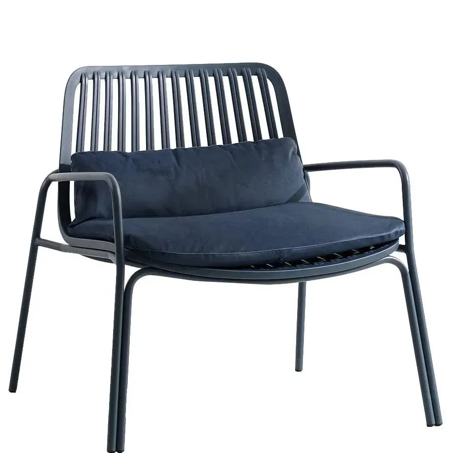 Modern plastic 1 seater sofa rhonda in white background.