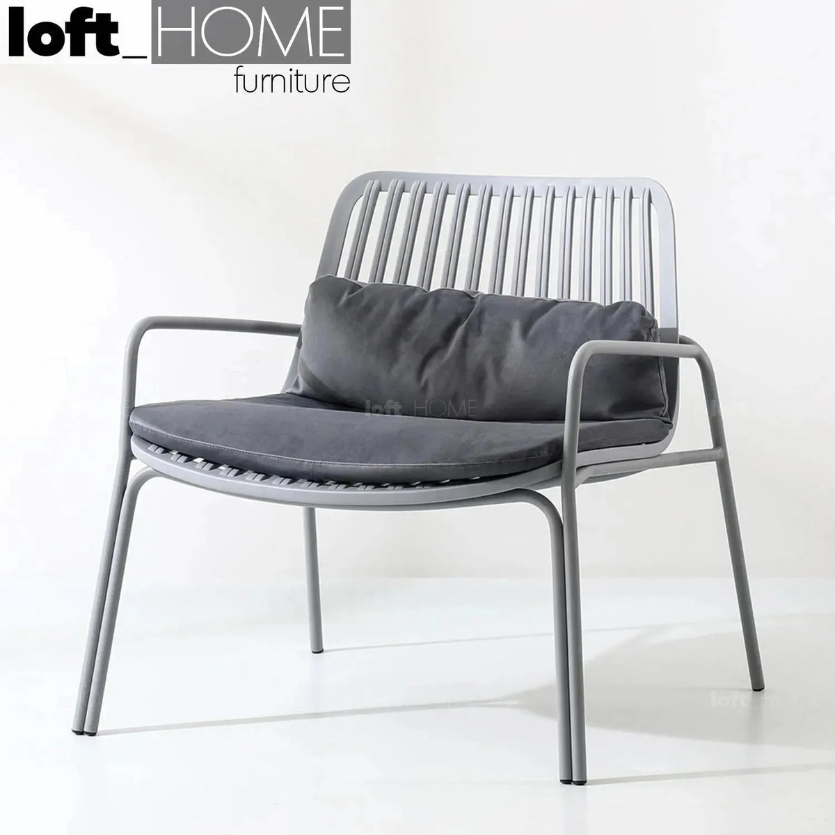 Modern plastic 1 seater sofa rhonda in real life style.