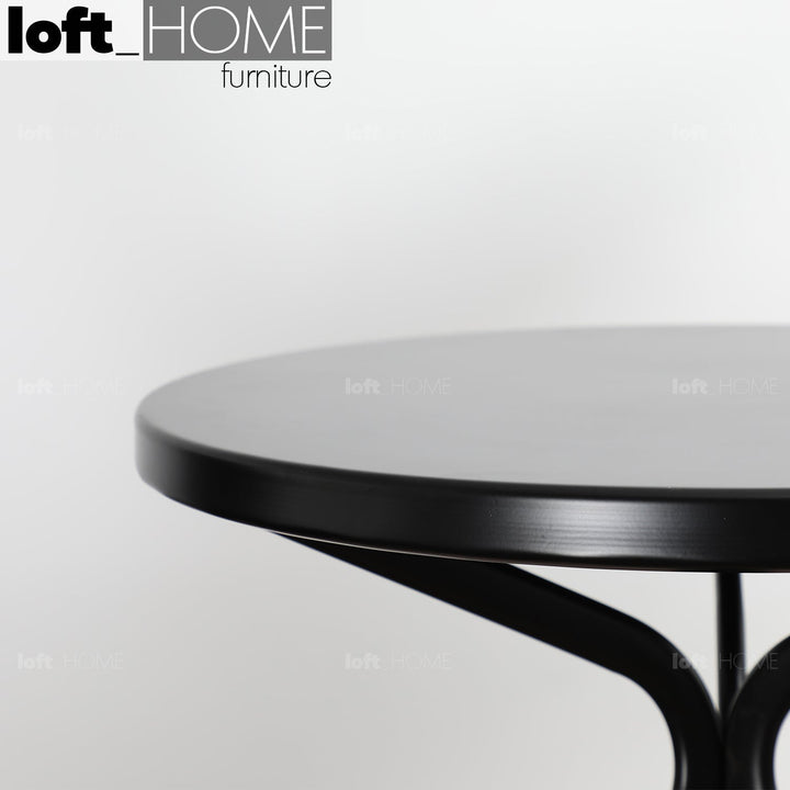 Scandinavian metal side table alaric conceptual design.