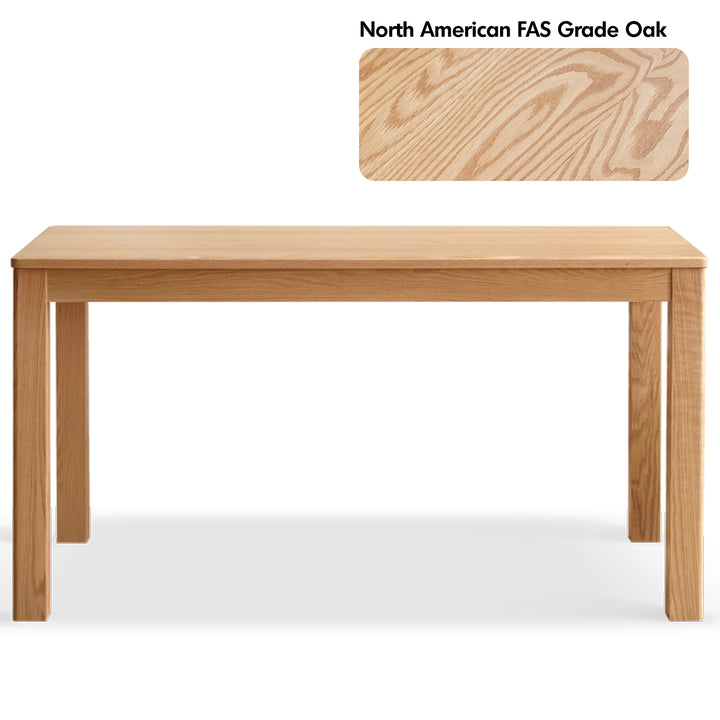 Scandinavian oak wood dining table elm environmental situation.