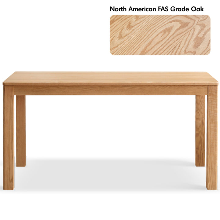 Scandinavian oak wood dining table elm conceptual design.