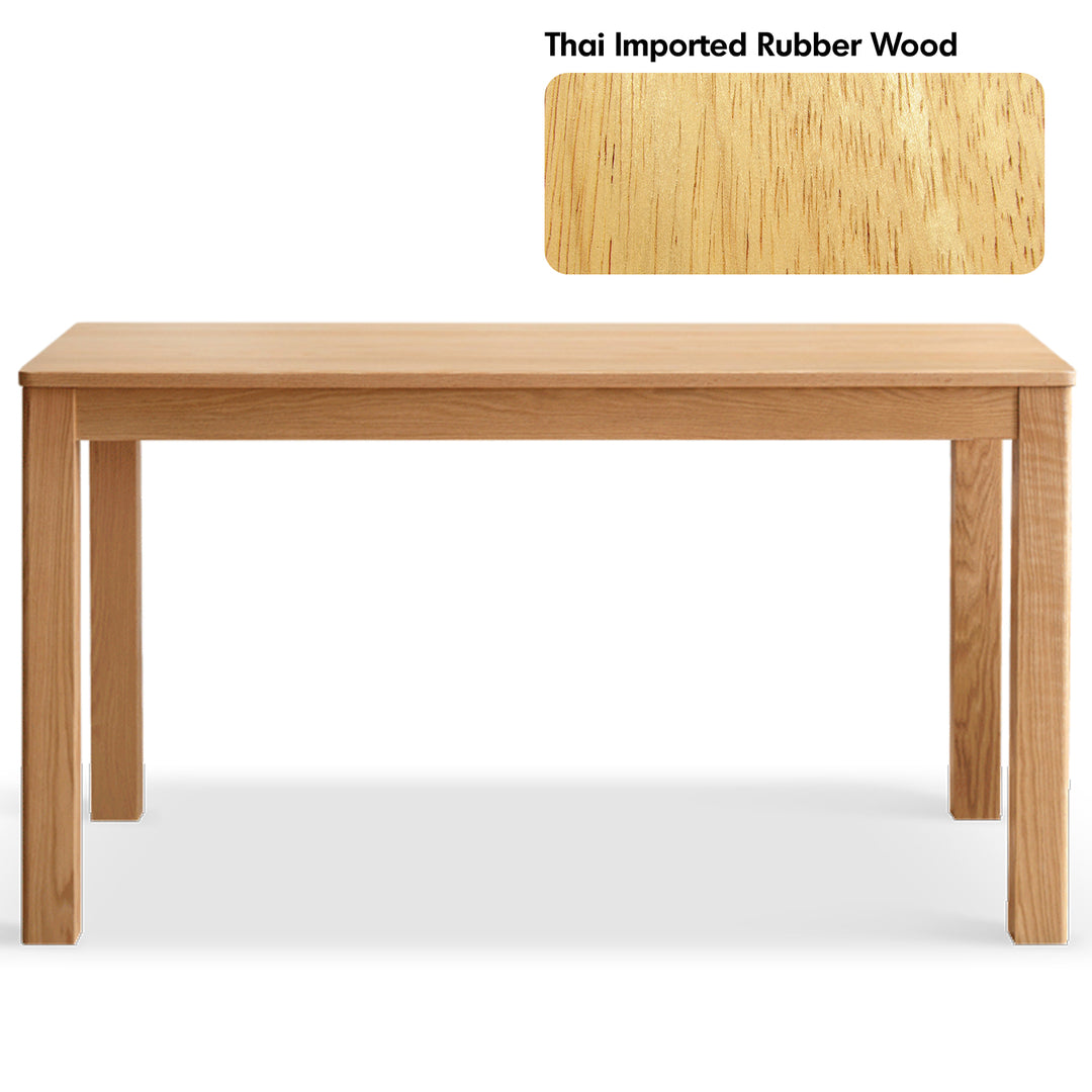 Scandinavian oak wood dining table elm detail 2.