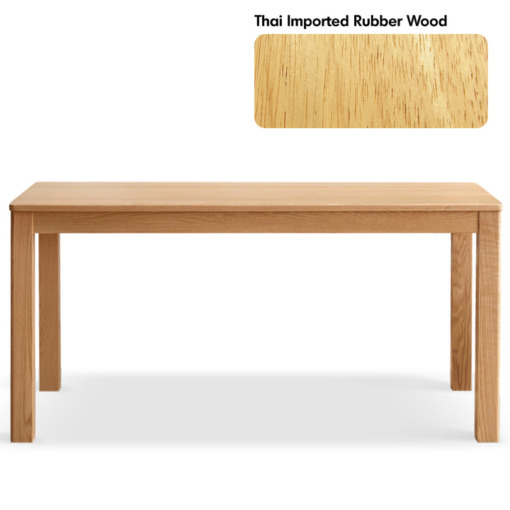 Scandinavian oak wood dining table elm detail 4.