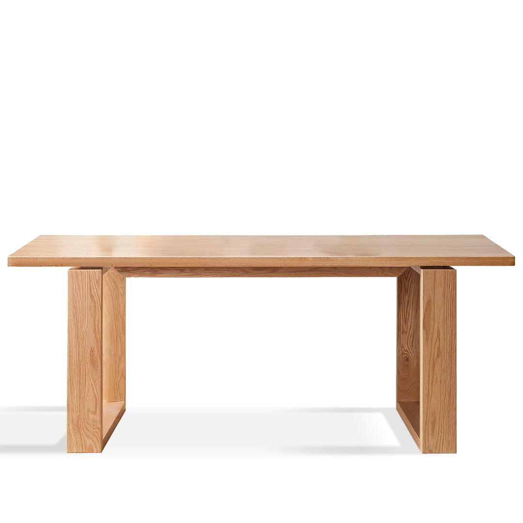 Scandinavian oak wood dining table kumo detail 15.