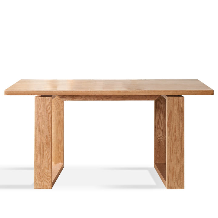 Scandinavian oak wood dining table kumo detail 13.