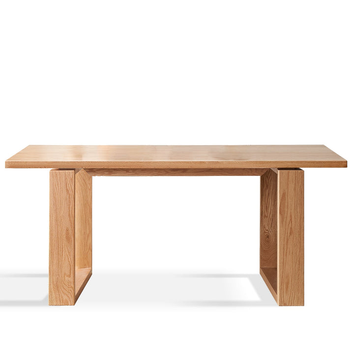Scandinavian oak wood dining table kumo detail 14.