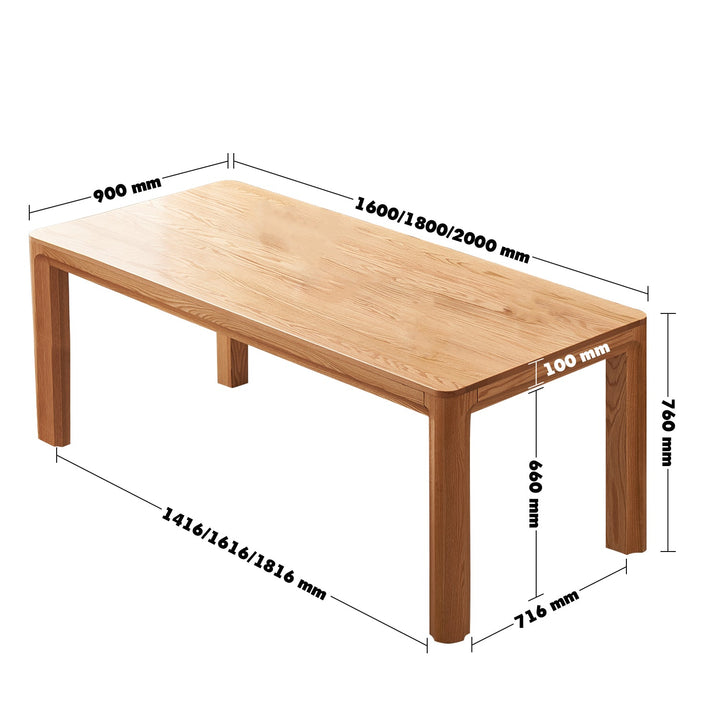 Scandinavian oak wood dining table sturdy grace size charts.