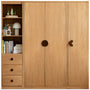 Scandinavian Oak Wood Kids Wardrobe COOKIE